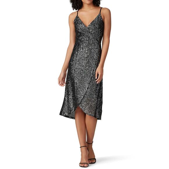Cupcakes & Cashmere Joelle Sequin Tulip Dress Size XS Black - Picture 1 of 11